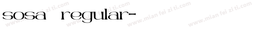 sosa regular字体转换